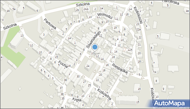 Poniec, Rynek, 11, mapa Poniec