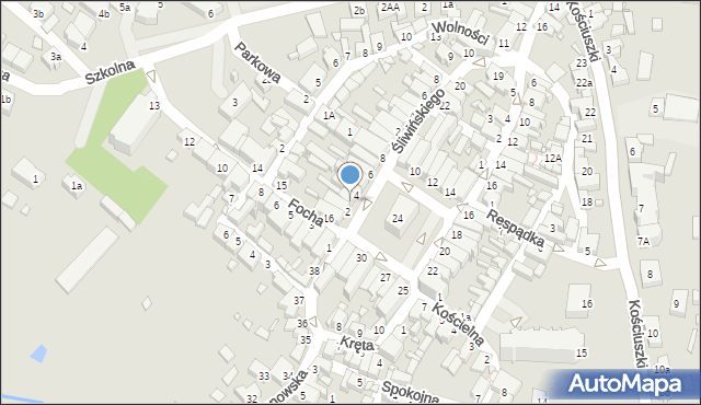 Poniec, Rynek, 3, mapa Poniec