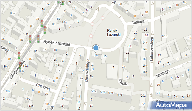 Poznań, Rynek Łazarski, 16, mapa Poznania