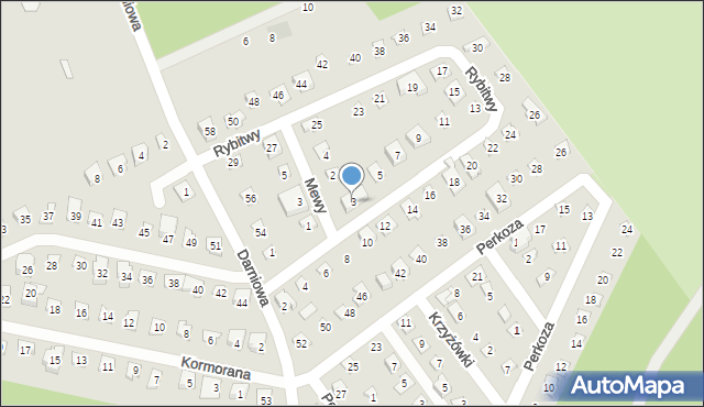 Poznań, Rybitwy, 3, mapa Poznania