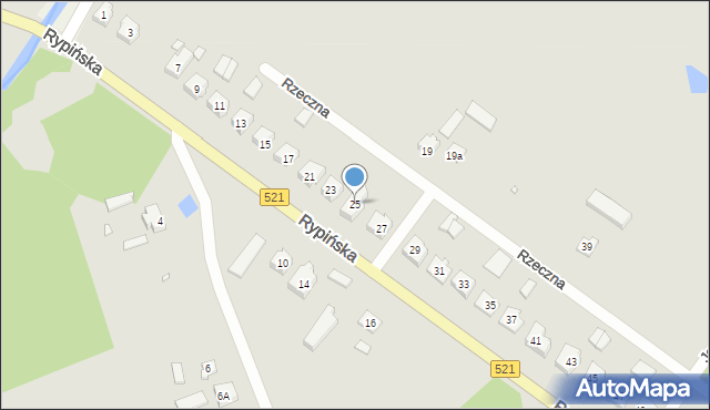 Prabuty, Rypińska, 25, mapa Prabuty