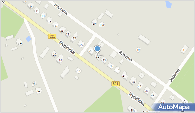 Prabuty, Rypińska, 31, mapa Prabuty