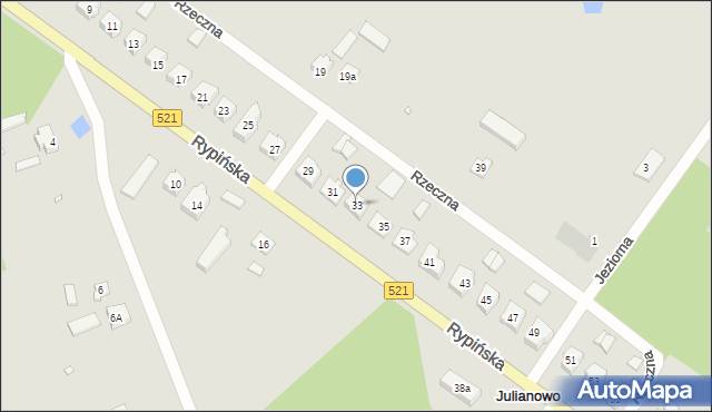 Prabuty, Rypińska, 33, mapa Prabuty