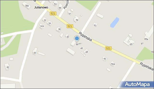 Prabuty, Rypińska, 44, mapa Prabuty