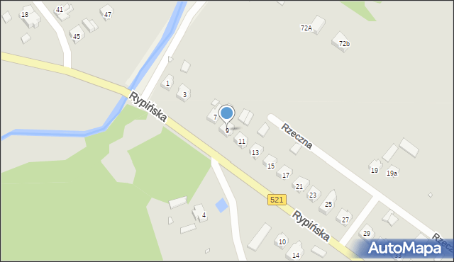 Prabuty, Rypińska, 9, mapa Prabuty