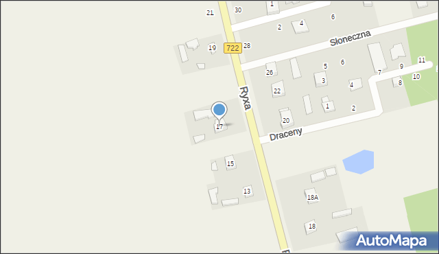 Prażmów, Ryxa Franciszka, 17, mapa Prażmów