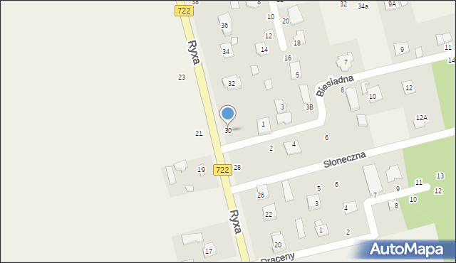 Prażmów, Ryxa Franciszka, 30, mapa Prażmów