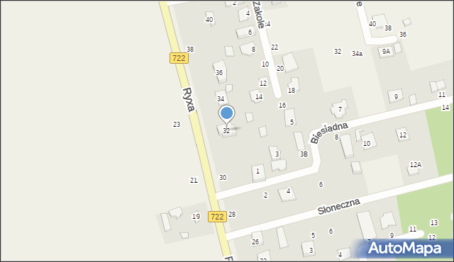 Prażmów, Ryxa Franciszka, 32, mapa Prażmów