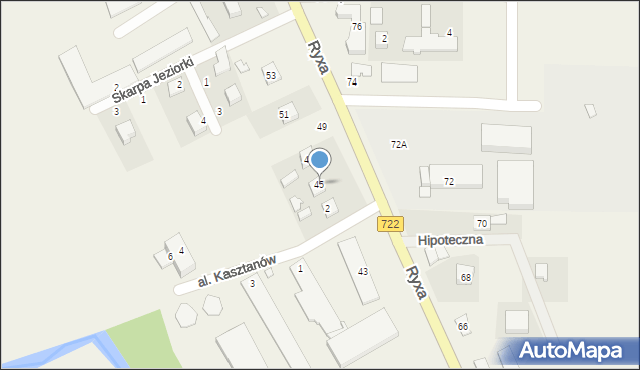 Prażmów, Ryxa Franciszka, 45, mapa Prażmów