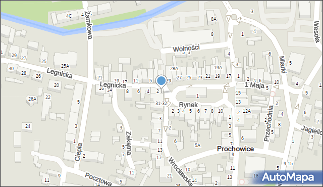 Prochowice, Rynek, 30, mapa Prochowice