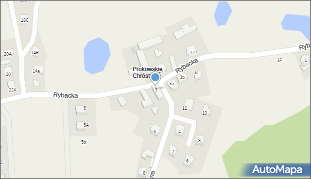 Prokowo, Rybacka, 3, mapa Prokowo
