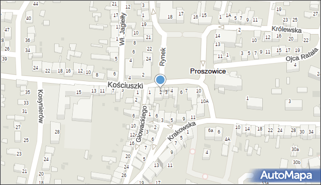Proszowice, Rynek, 2, mapa Proszowice