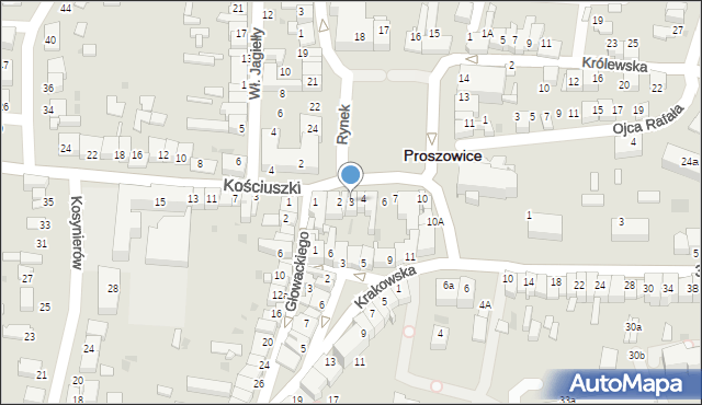 Proszowice, Rynek, 3, mapa Proszowice