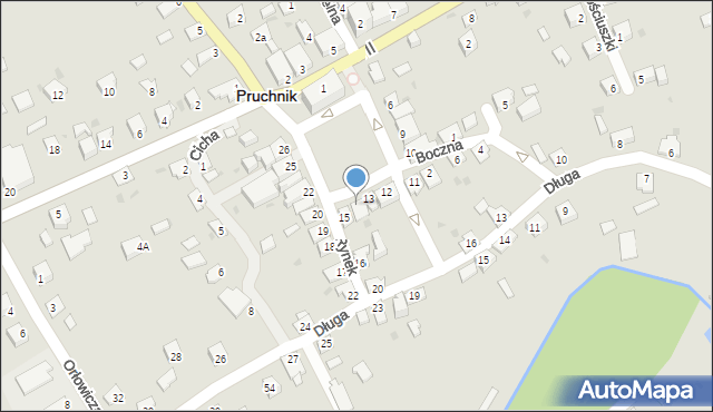 Pruchnik, Rynek, 14, mapa Pruchnik