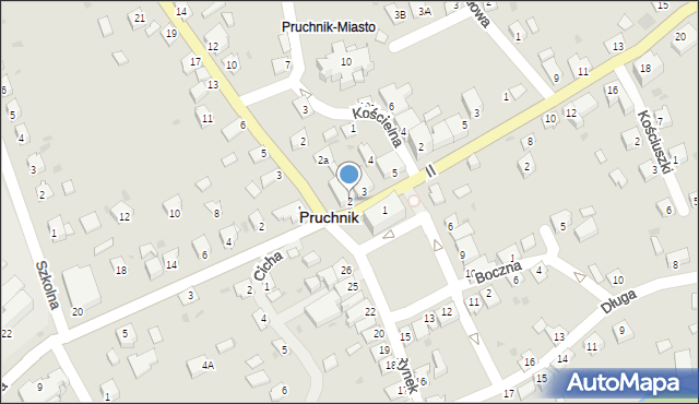 Pruchnik, Rynek, 2, mapa Pruchnik