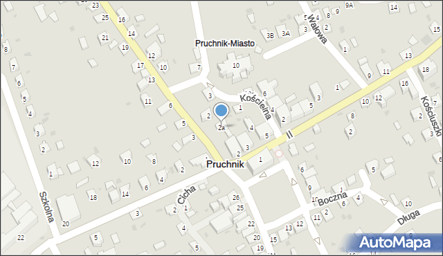 Pruchnik, Rynek, 2a, mapa Pruchnik