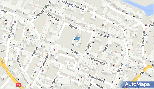 Prudnik, Rynek, 1, mapa Prudnik