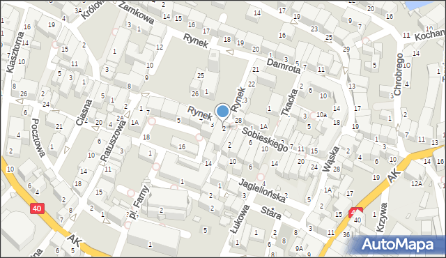 Prudnik, Rynek, 2, mapa Prudnik