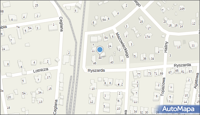 Pruszków, Ryszarda, 44, mapa Pruszków