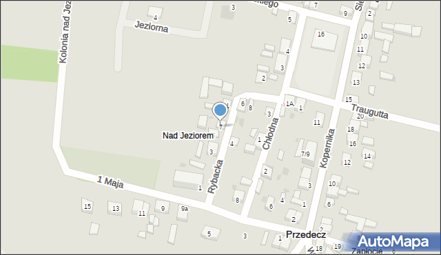 Przedecz, Rybacka, 7, mapa Przedecz