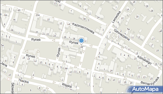 Przeworsk, Rynek, 1a, mapa Przeworsk