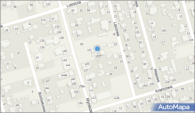 Przeźmierowo, Rynkowa, 103, mapa Przeźmierowo