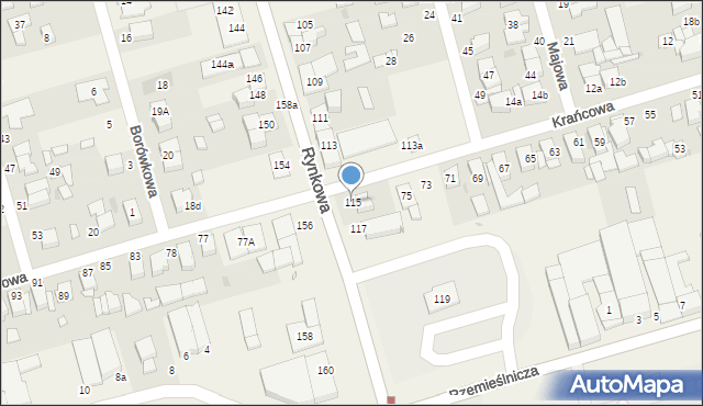 Przeźmierowo, Rynkowa, 115, mapa Przeźmierowo