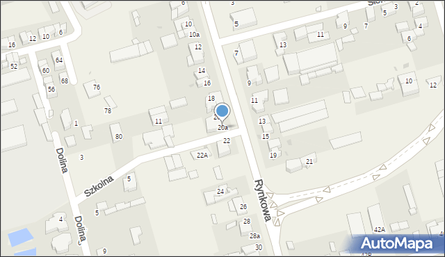 Przeźmierowo, Rynkowa, 20a, mapa Przeźmierowo