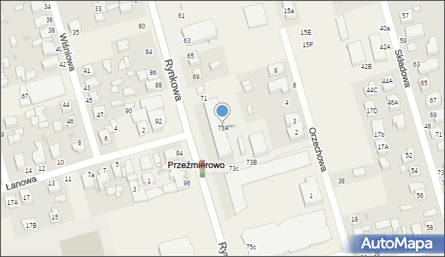 Przeźmierowo, Rynkowa, 73A, mapa Przeźmierowo