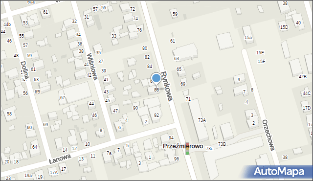 Przeźmierowo, Rynkowa, 88, mapa Przeźmierowo