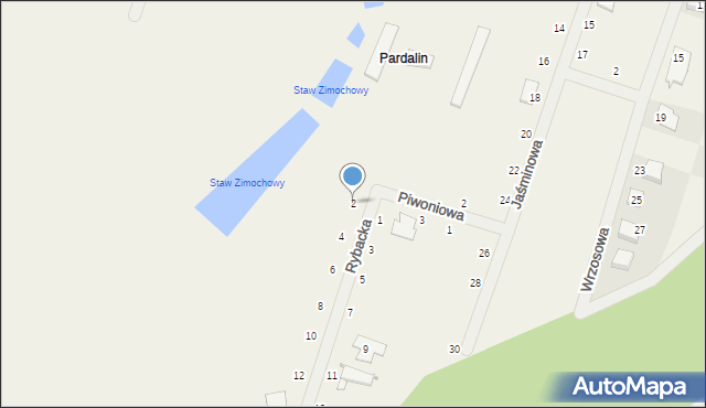 Przygodzice, Rybacka, 2, mapa Przygodzice