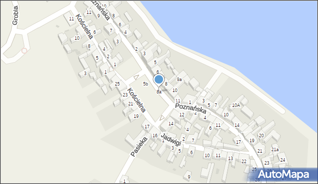 Pszczew, Rynek, 8a, mapa Pszczew