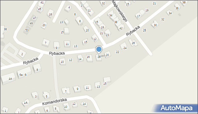 Puck, Rybacka, 18, mapa Puck