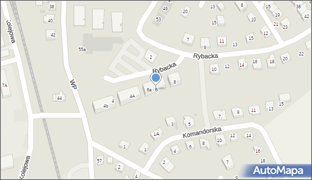 Puck, Rybacka, 6, mapa Puck
