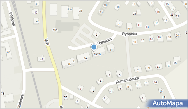 Puck, Rybacka, 6b/10, mapa Puck