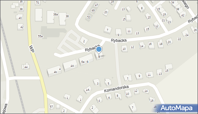 Puck, Rybacka, 8, mapa Puck