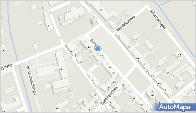 Pułtusk, Rynek, 8, mapa Pułtusk