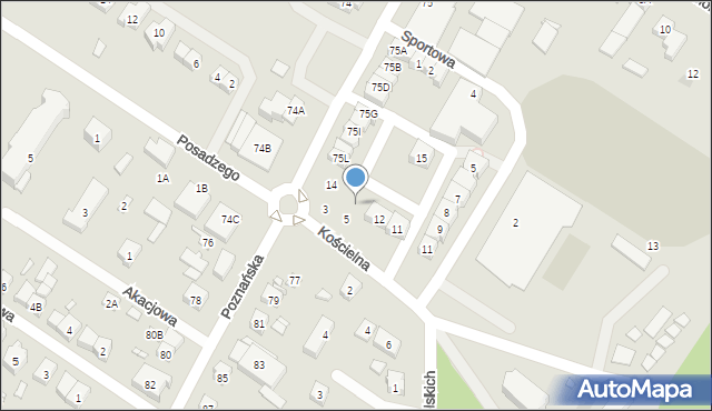 Puszczykowo, Rynek, 13, mapa Puszczykowo