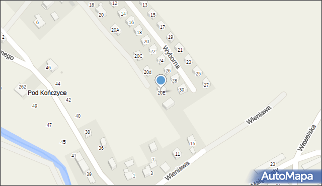 Raciborowice, Rycerza Racibora, 20E, mapa Raciborowice