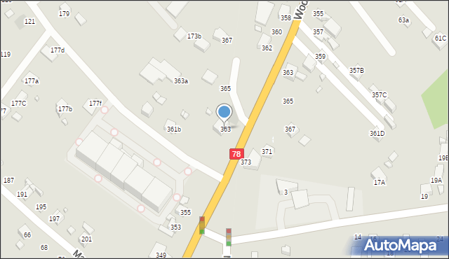 Radlin, Rybnicka, 363, mapa Radlin