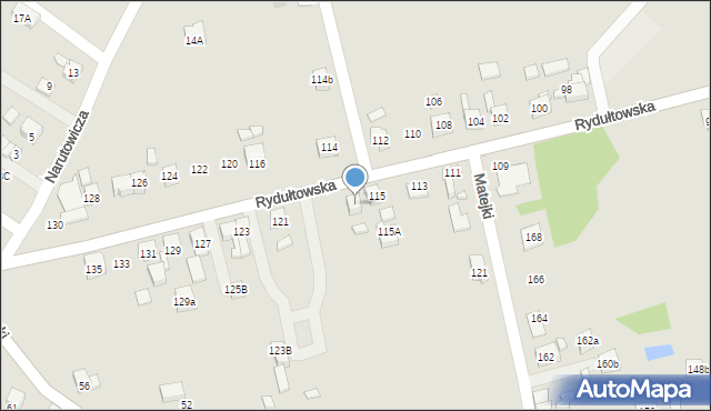 Radlin, Rydułtowska, 117, mapa Radlin