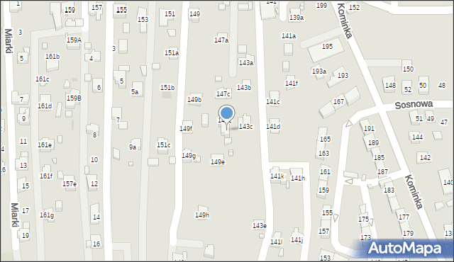 Radlin, Rymera Józefa, 149d, mapa Radlin