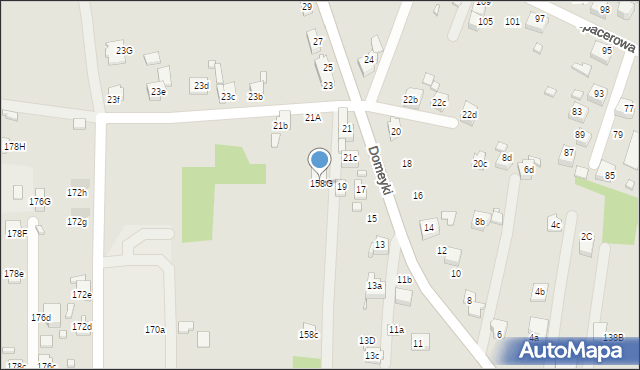 Radlin, Rymera Józefa, 158G, mapa Radlin