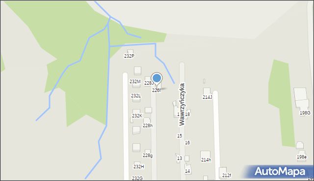 Radlin, Rymera Józefa, 226I, mapa Radlin