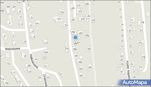 Radlin, Rymera Józefa, 49d, mapa Radlin