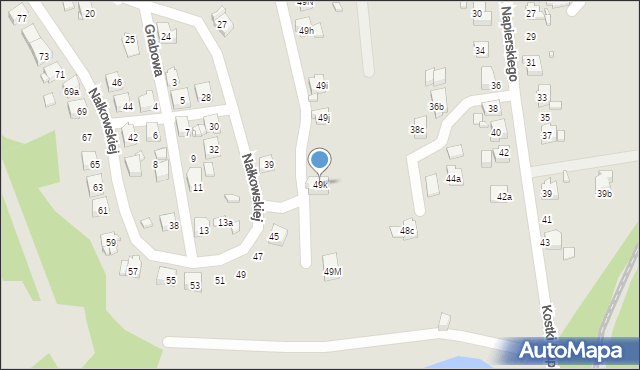 Radlin, Rymera Józefa, 49k, mapa Radlin