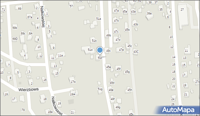 Radlin, Rymera Józefa, 51c, mapa Radlin