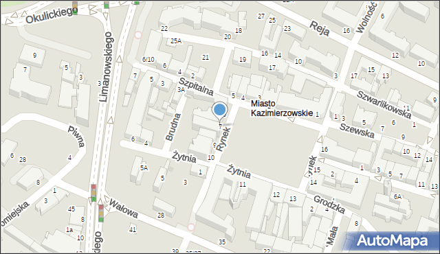 Radom, Rynek, 7, mapa Radomia