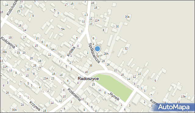 Radoszyce, Rynek, 34, mapa Radoszyce