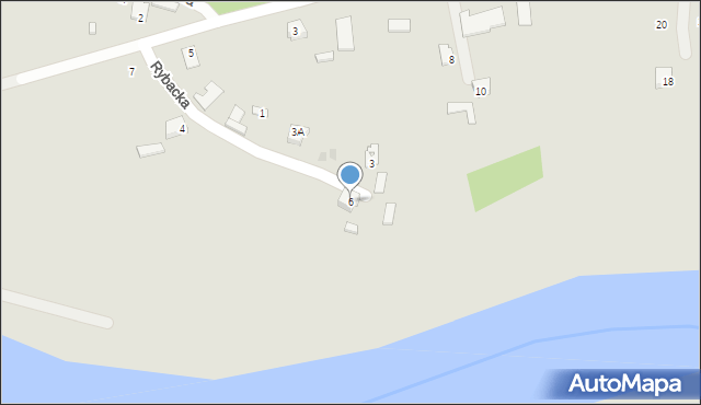 Radymno, Rybacka, 6, mapa Radymno